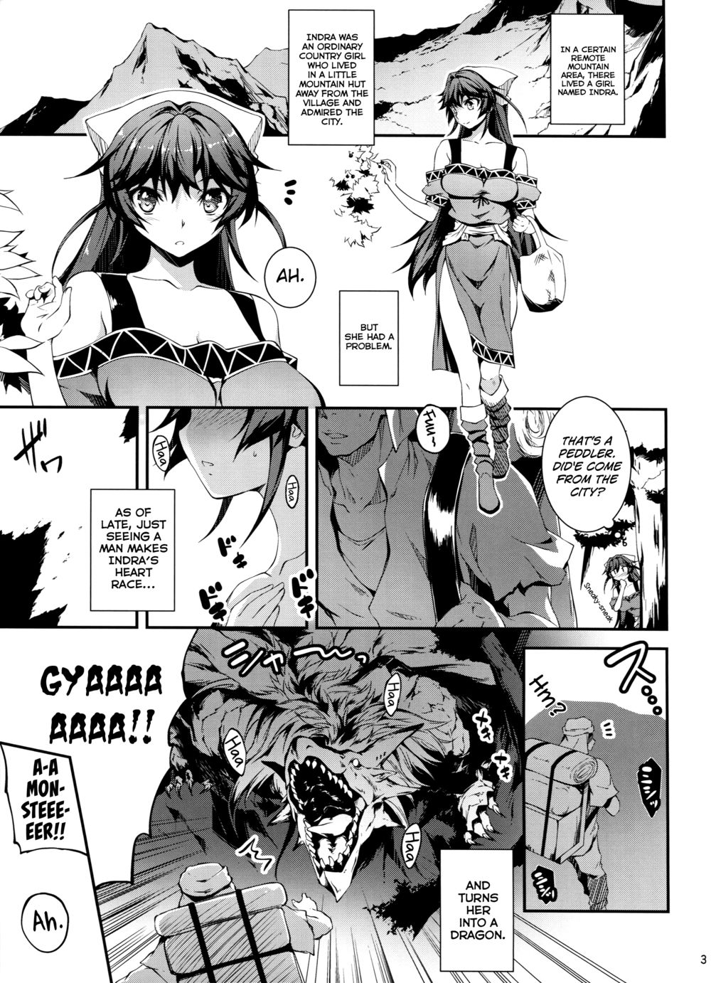 Hentai Manga Comic-The Salaryman in Black and Indra, the Dragon Girl-Read-4